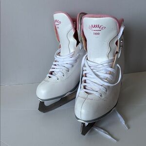 Jackson Cameo 1800 Women’s Ice Skates White & Pink | Size 9 | Recreational Skati
